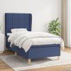 Box spring postel s matrací 90x200 cm textil [3128499] (Barva Modrá)