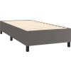 Box spring postel s matrací 90x200 cm umělá kůže [3137641] (Barva Černá)