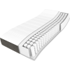 Box spring postel s matrací 100x200 cm samet [3144316] (Barva Tmavě šedá)