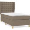 Box spring postel s matrací 90x200 cm textil [3128819] (Barva Modrá)