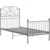 Rám postele kov 100 x 200 cm [324846] (Barva Šedá)