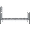 Rám postele kov 100 x 200 cm [324846] (Barva Šedá)