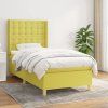 Box spring postel s matrací 100 x 200 cm textil [3132291] (Barva Černá)