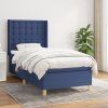 Box spring postel s matrací 100 x 200 cm textil [3132291] (Barva Černá)