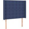 Box spring postel s matrací 100 x 200 cm textil [3132291] (Barva Černá)