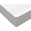Box spring postel s matrací 90x200 cm textil [3144143] (Barva Světle šedá)