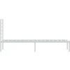 Kovový rám postele s čelem 75 x 190 cm [352358] (Barva Bílá)