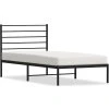 Kovový rám postele s čelem 75 x 190 cm [352358] (Barva Bílá)