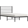 Kovový rám postele s čelem 75 x 190 cm [352358] (Barva Bílá)