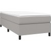 Box spring postel s matrací 90x200 cm textil [3144396] (Barva Krémová)