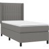 Box spring postel s matrací a LED 80 x 200 cm textil [3138431] (Barva Černá)