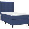 Box spring postel s matrací a LED 80 x 200 cm textil [3138431] (Barva Černá)