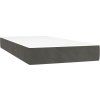 Box spring postel s matrací 80 x 200 cm samet [3137930] (Barva Tmavě šedá)