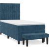 Box spring postel s matrací 80 x 200 cm samet [3137930] (Barva Tmavě šedá)