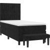 Box spring postel s matrací 80 x 200 cm samet [3137930] (Barva Tmavě šedá)