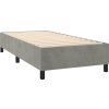 Box spring postel s matrací 80 x 200 cm samet [3137930] (Barva Tmavě šedá)