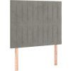 Box spring postel s matrací 80 x 200 cm samet [3137930] (Barva Tmavě šedá)