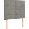 Box spring postel s matrací 90x190 cm samet [3137816] (Barva Tmavě šedá)