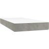 Box spring postel s matrací 90x190 cm samet [3137816] (Barva Tmavě šedá)