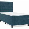Box spring postel s matrací 80 x 200 cm samet [3143052] (Barva Tmavě zelená)