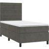 Box spring postel s matrací 80 x 200 cm samet [3143052] (Barva Tmavě zelená)