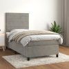 Box spring postel s matrací 80 x 200 cm samet [3143052] (Barva Tmavě zelená)