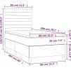 Box spring postel s matrací 80 x 200 cm samet [3143052] (Barva Tmavě zelená)