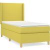 Box spring postel s matrací 80x200 cm textil [3131788] (Barva Tmavě hnědá)