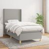 Box spring postel s matrací 80x200 cm textil [3131788] (Barva Tmavě hnědá)