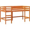 Dětská patrová postel se žebříkem 90 x 190 cm borové dřevo [835903] (Barva Černá)