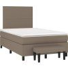 Box spring postel s matrací 120x200 cm textil [3136422] (Barva Tmavě šedá)