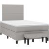 Box spring postel s matrací 120x200 cm textil [3136422] (Barva Tmavě šedá)