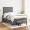 Box spring postel s matrací 120x200 cm textil [3136422] (Barva Tmavě šedá)