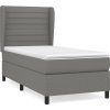 Box spring postel s matrací 90x200 cm textil [3128018] (Barva Krémová)