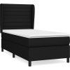 Box spring postel s matrací 90x200 cm textil [3128018] (Barva Krémová)