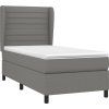 Box spring postel s matrací 90x200 cm textil [3128018] (Barva Krémová)