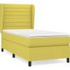 Box spring postel s matrací 90x200 cm textil [3128018] (Barva Krémová)