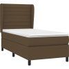 Box spring postel s matrací 90x200 cm textil [3128018] (Barva Krémová)