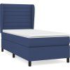 Box spring postel s matrací 90x200 cm textil [3128018] (Barva Krémová)