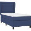 Box spring postel s matrací 90x200 cm textil [3128018] (Barva Krémová)