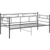 Rám postele/pohovky kovový 90 x 200 cm [324767] (Barva Černá)