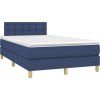 Box spring postel s matrací 120x200 cm textil [3140927] (Barva Modrá)