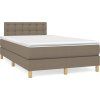 Box spring postel s matrací 120x200 cm textil [3140927] (Barva Modrá)