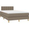 Box spring postel s matrací 120x200 cm textil [3140927] (Barva Modrá)