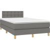 Box spring postel s matrací 120x200 cm textil [3140927] (Barva Modrá)