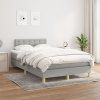 Box spring postel s matrací 120x200 cm textil [3140927] (Barva Modrá)