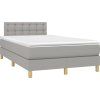 Box spring postel s matrací 120x200 cm textil [3140927] (Barva Modrá)