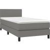 Box spring postel s matrací 80x200 cm textil [3139854] (Barva Krémová)