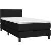 Box spring postel s matrací 80x200 cm textil [3139854] (Barva Krémová)