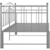 Rám vysouvací postele/pohovky kovový 90 x 200 cm [324784] (Barva Šedá)
